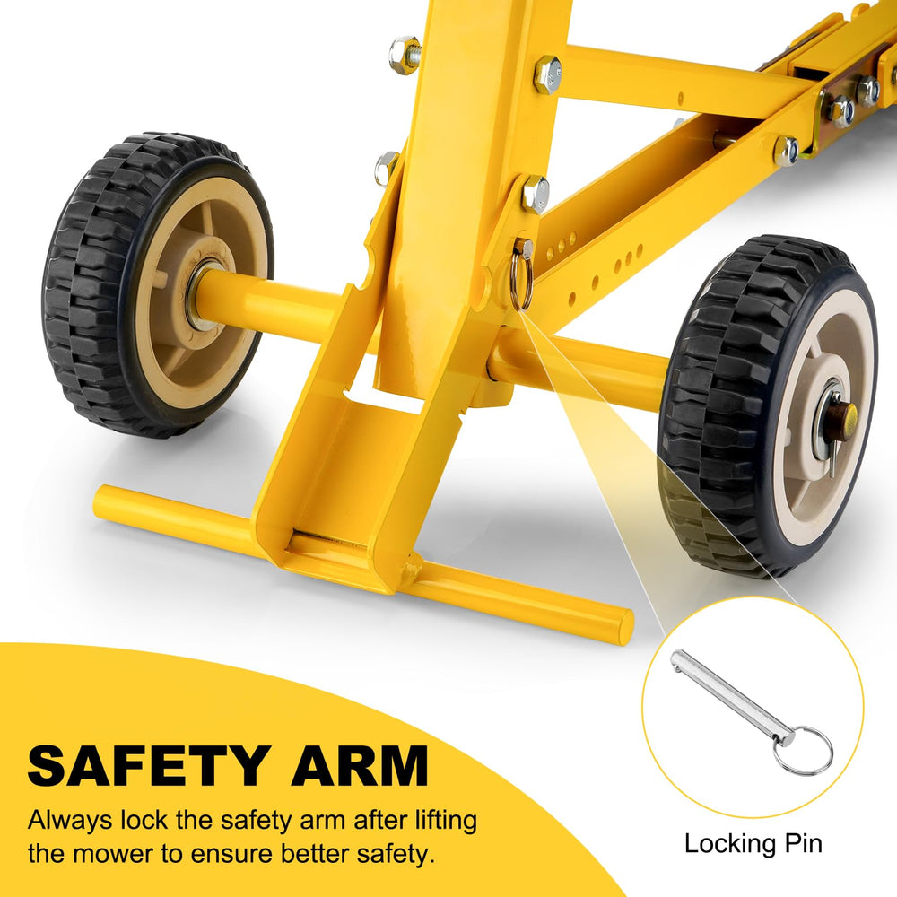 TRUCFUSION foot assist lever demonstrating easier lifting benefit