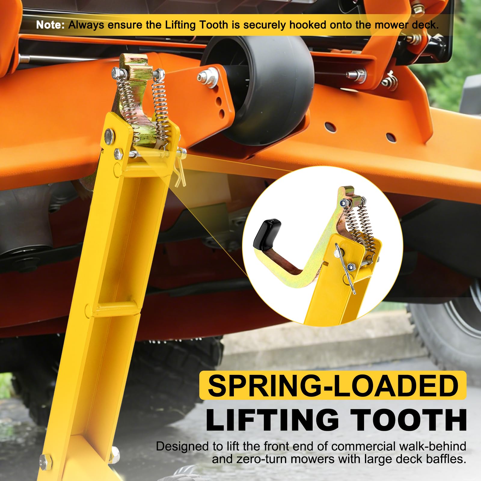 TRUCFUSION safety arm detail providing locked stability benefit