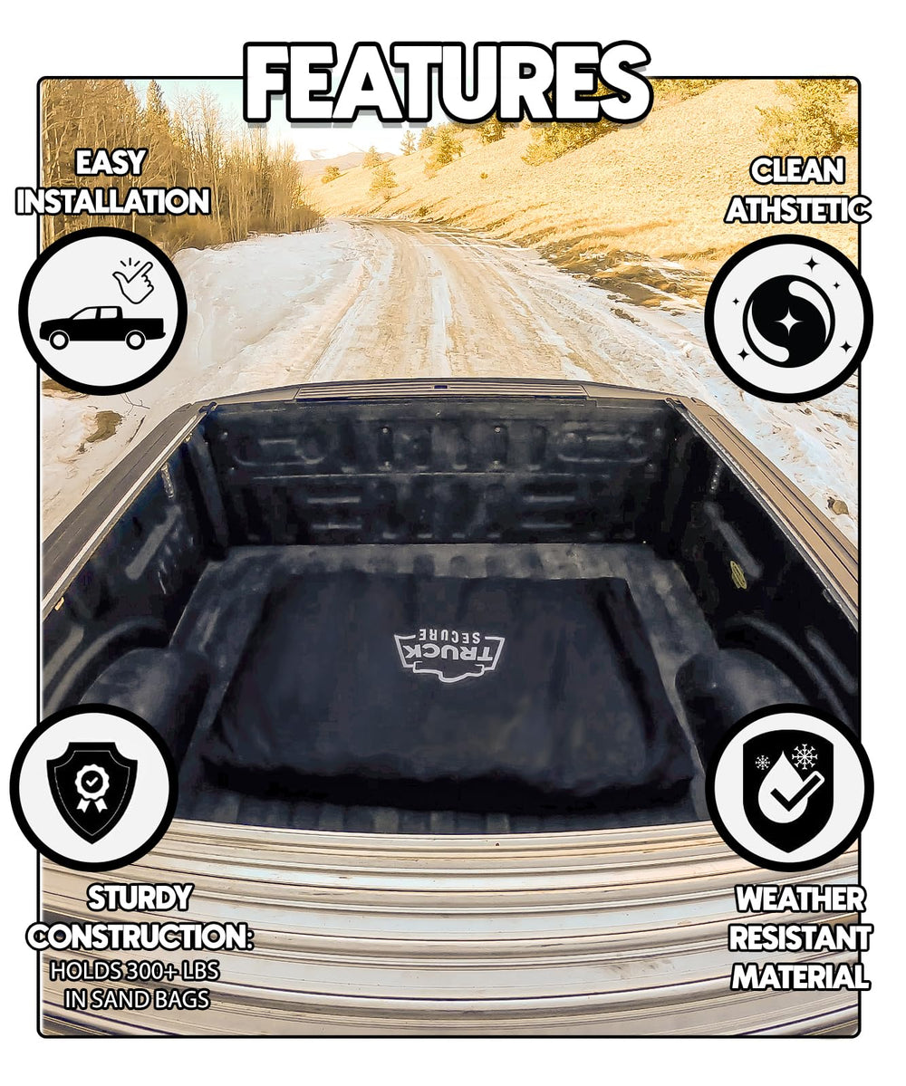Truck Secure loaded with sandbags demonstrating stable load for better handling