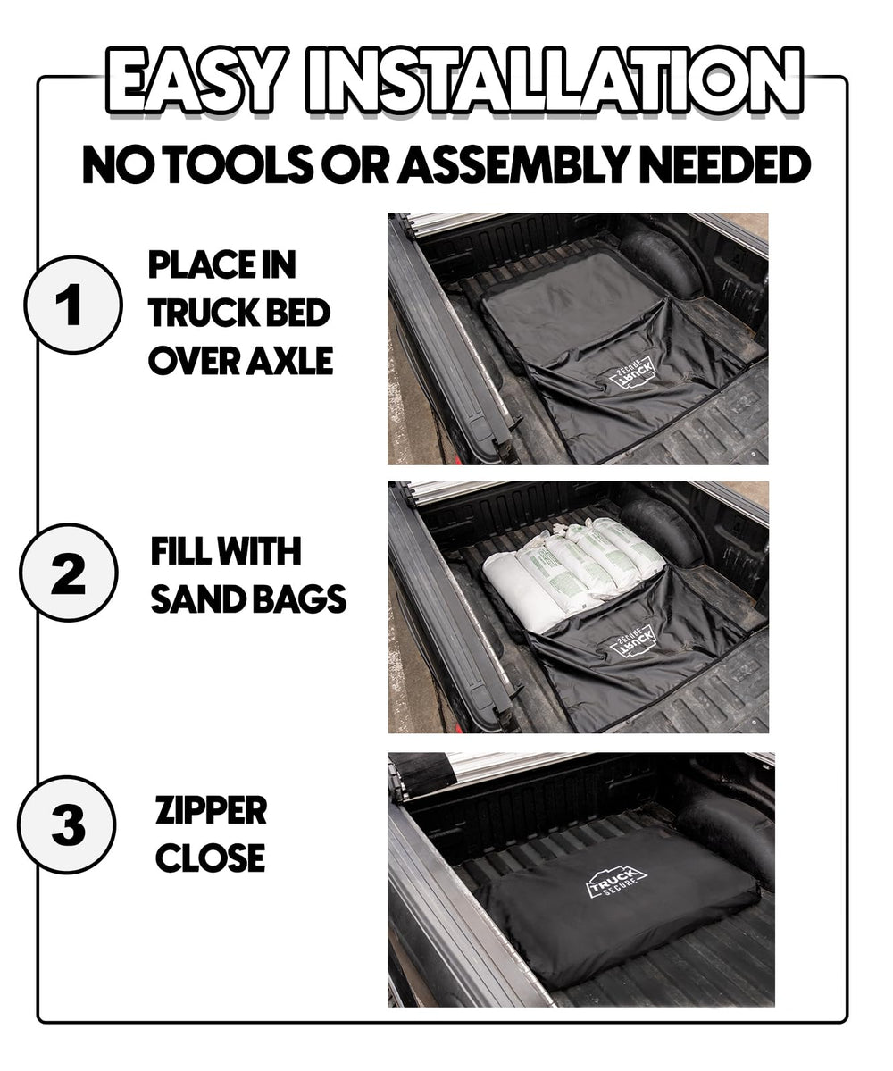Truck Secure side profile highlighting low-profile fit that preserves bed space