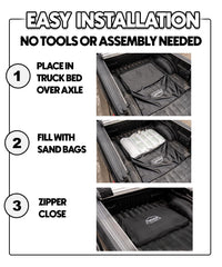 Truck Secure side profile highlighting low-profile fit that preserves bed space