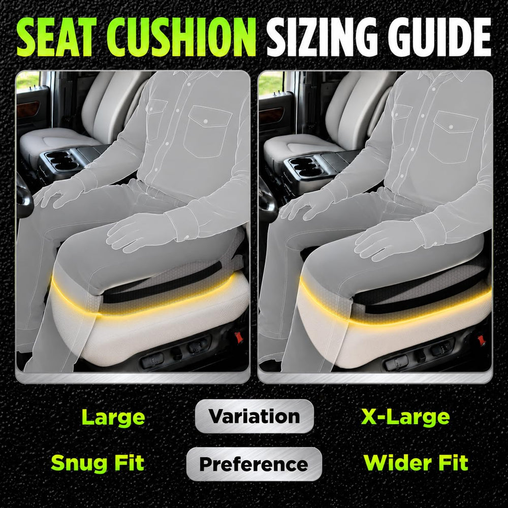 Truckules adjustable strap fastened to seat showing secure fit for trucks