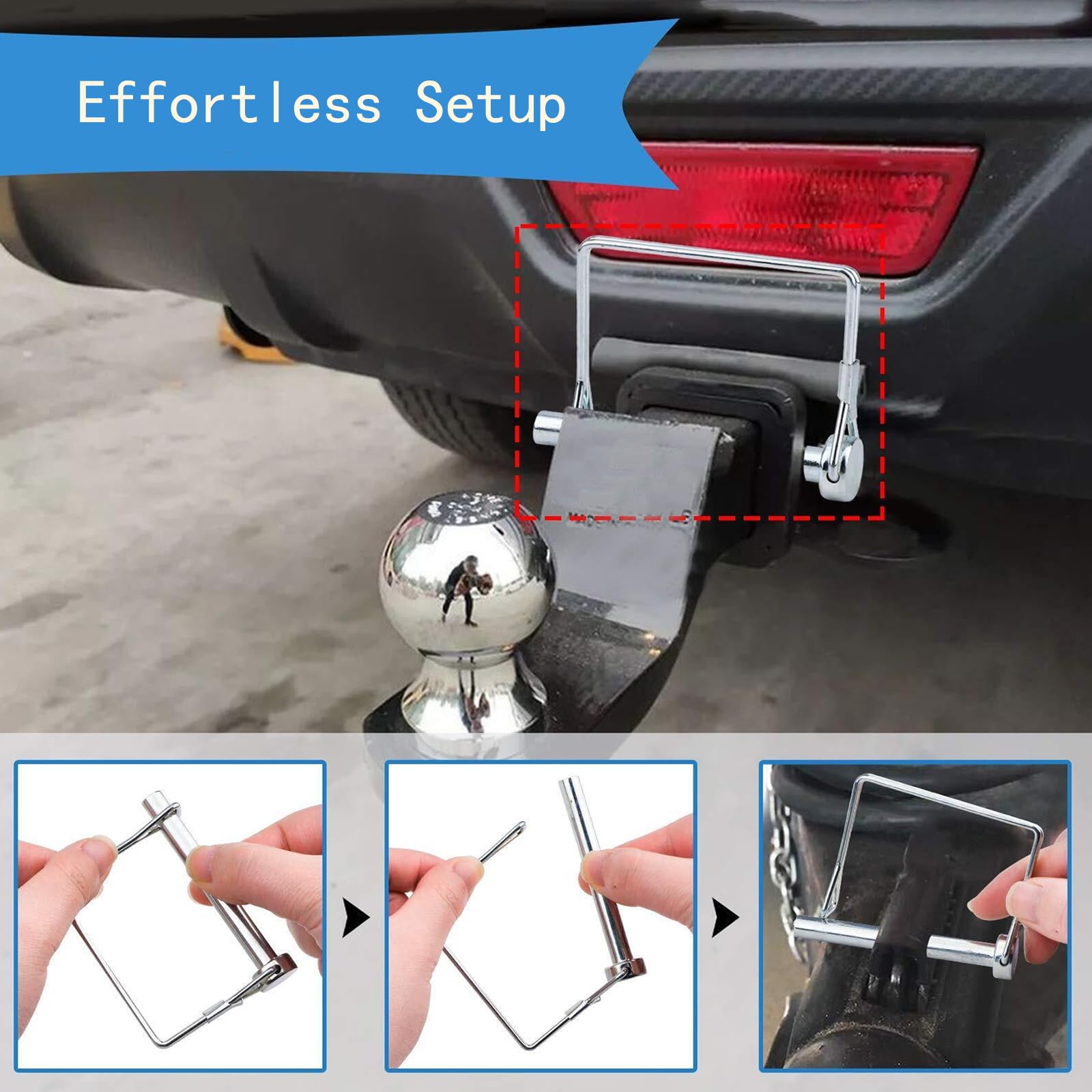 Truleego pin securing a PTO shaft demonstrating farm equipment safety benefit