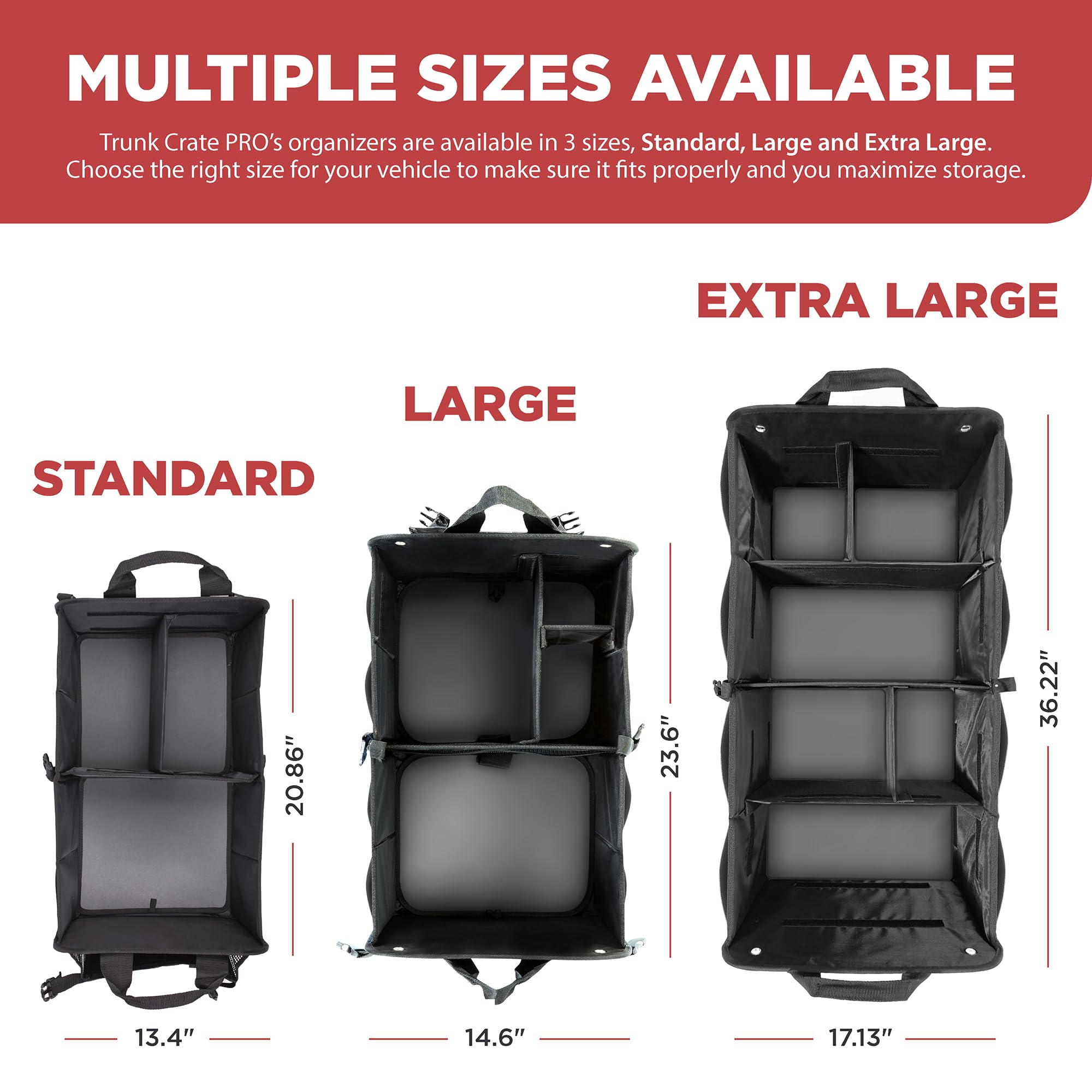 TRUNKCRATEPRO side pockets and straps detail keeping small items organized and secure