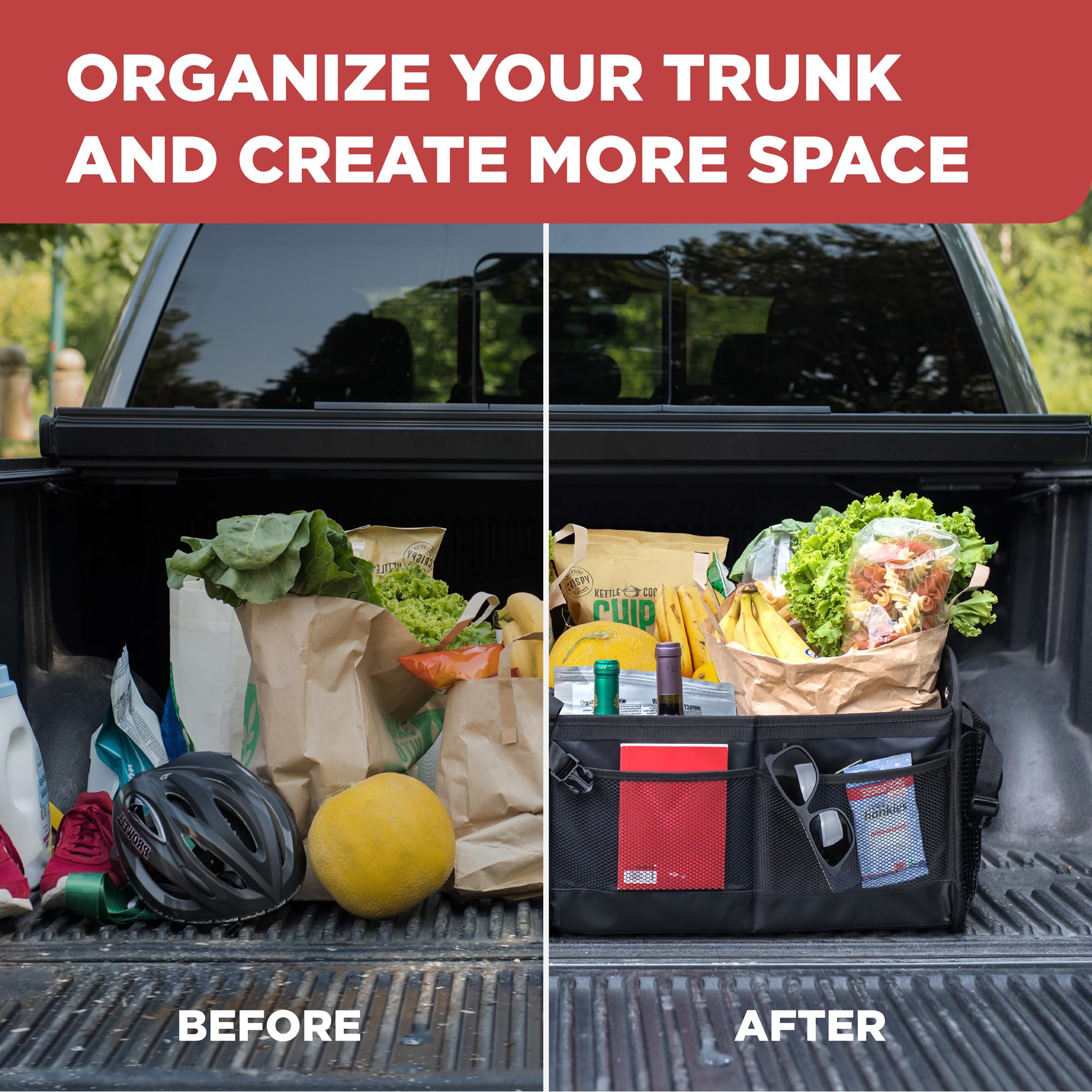 TRUNKCRATEPRO XL carrying handles for easy transport to and from vehicle