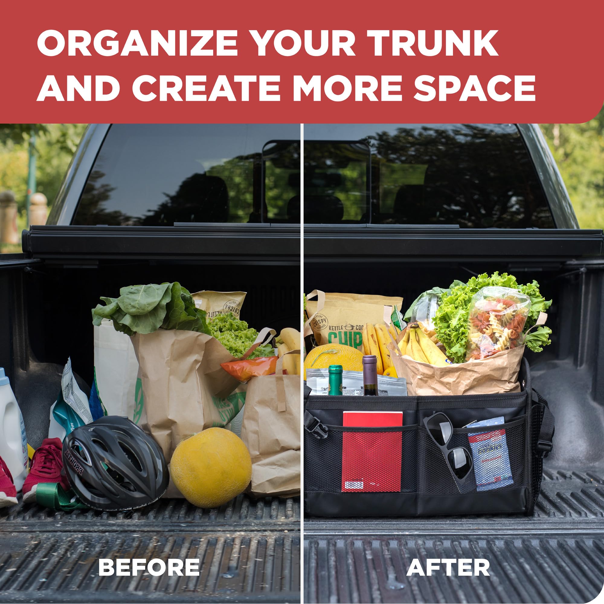 TRUNKCRATEPRO side pocket and handle showing easy access and carrying benefit
