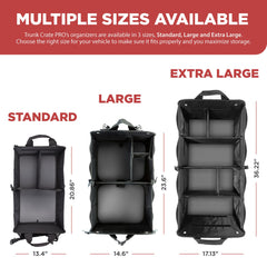 TRUNKCRATEPRO XL side profile folded flat for compact storage and portability