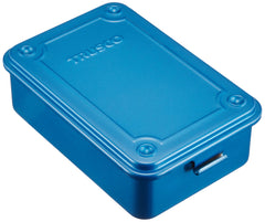 Trusco T-150 front view showing blue trunk box and durable finish for organized storage