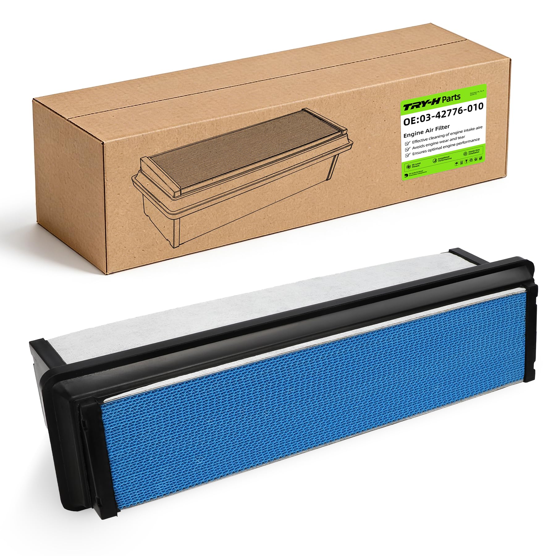 Try-H front packaging showing model 03-42776-010 for quick identification and fit