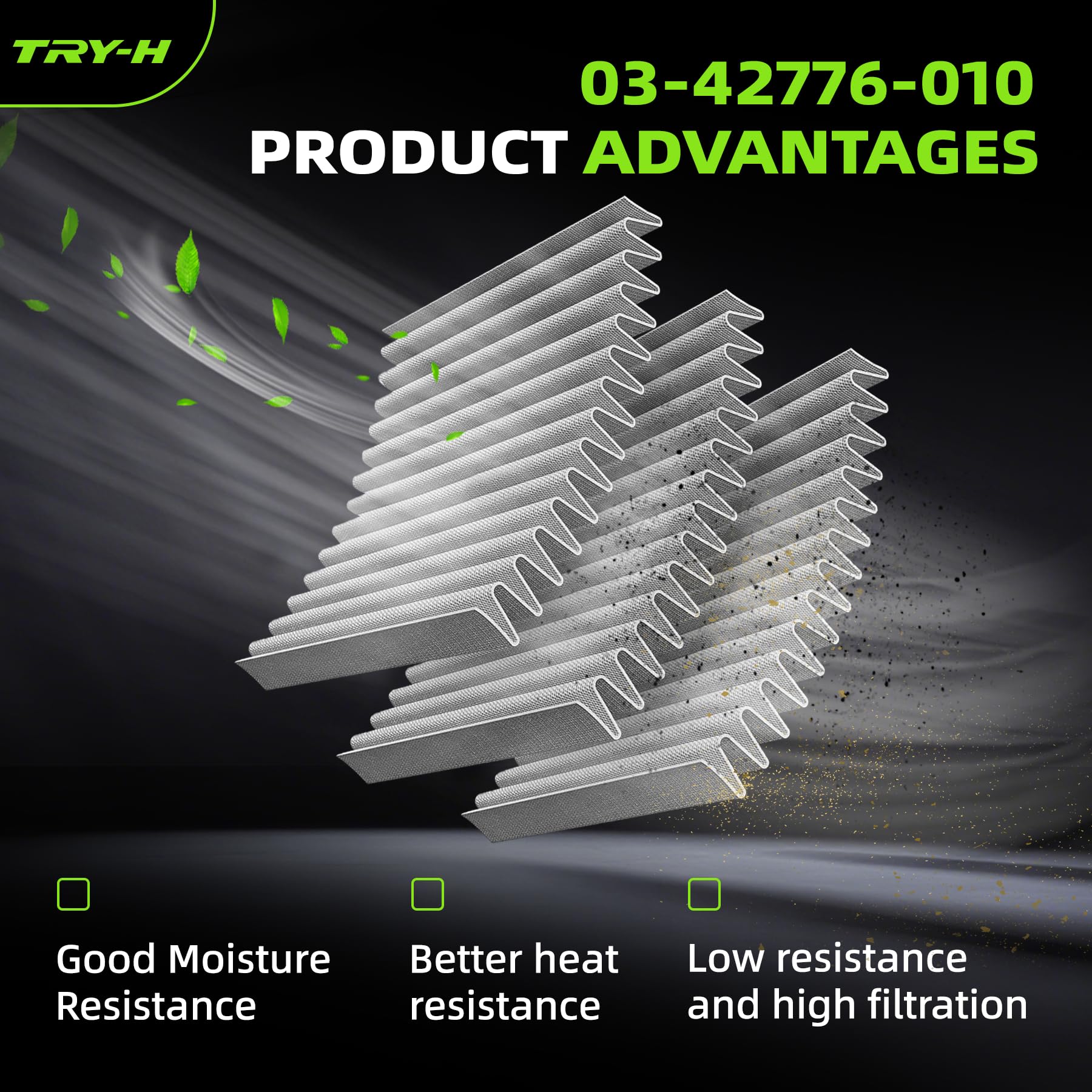 Try-H installed in Freightliner Cascadia intake illustrating direct-fit, tool-free swap