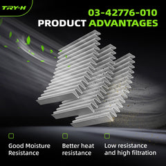 Try-H installed in Freightliner Cascadia intake illustrating direct-fit, tool-free swap