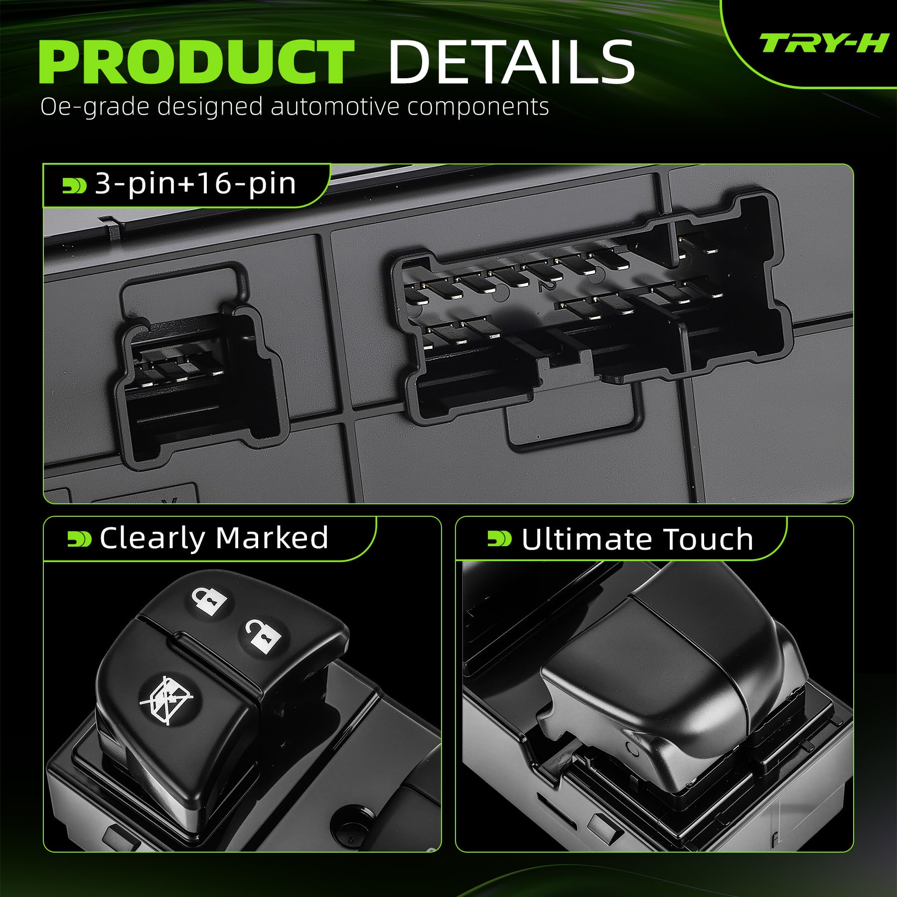 Try-H switch packaging and orange removal tool for simple DIY install