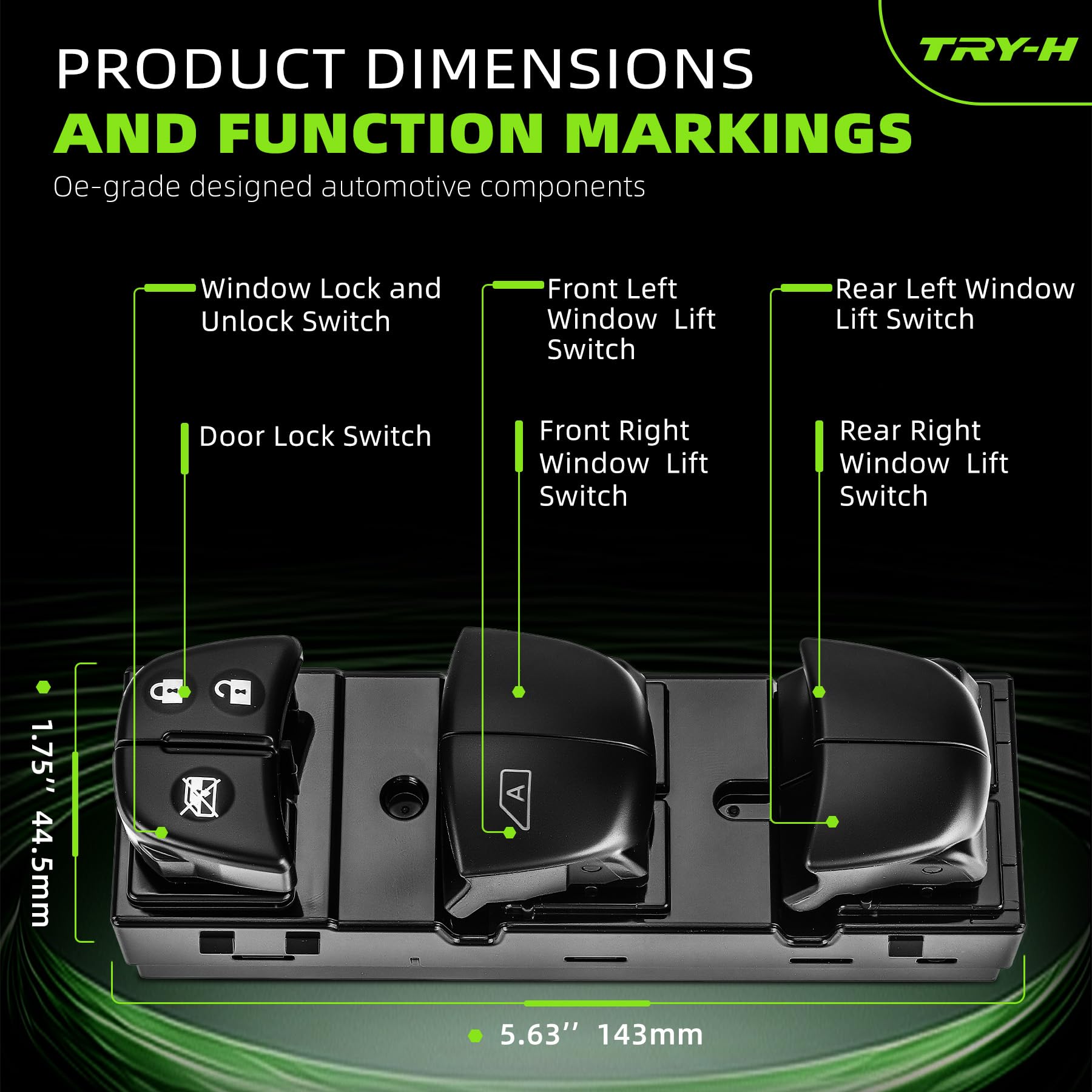 Try-H switch held in hand showing compact size for easy replacement