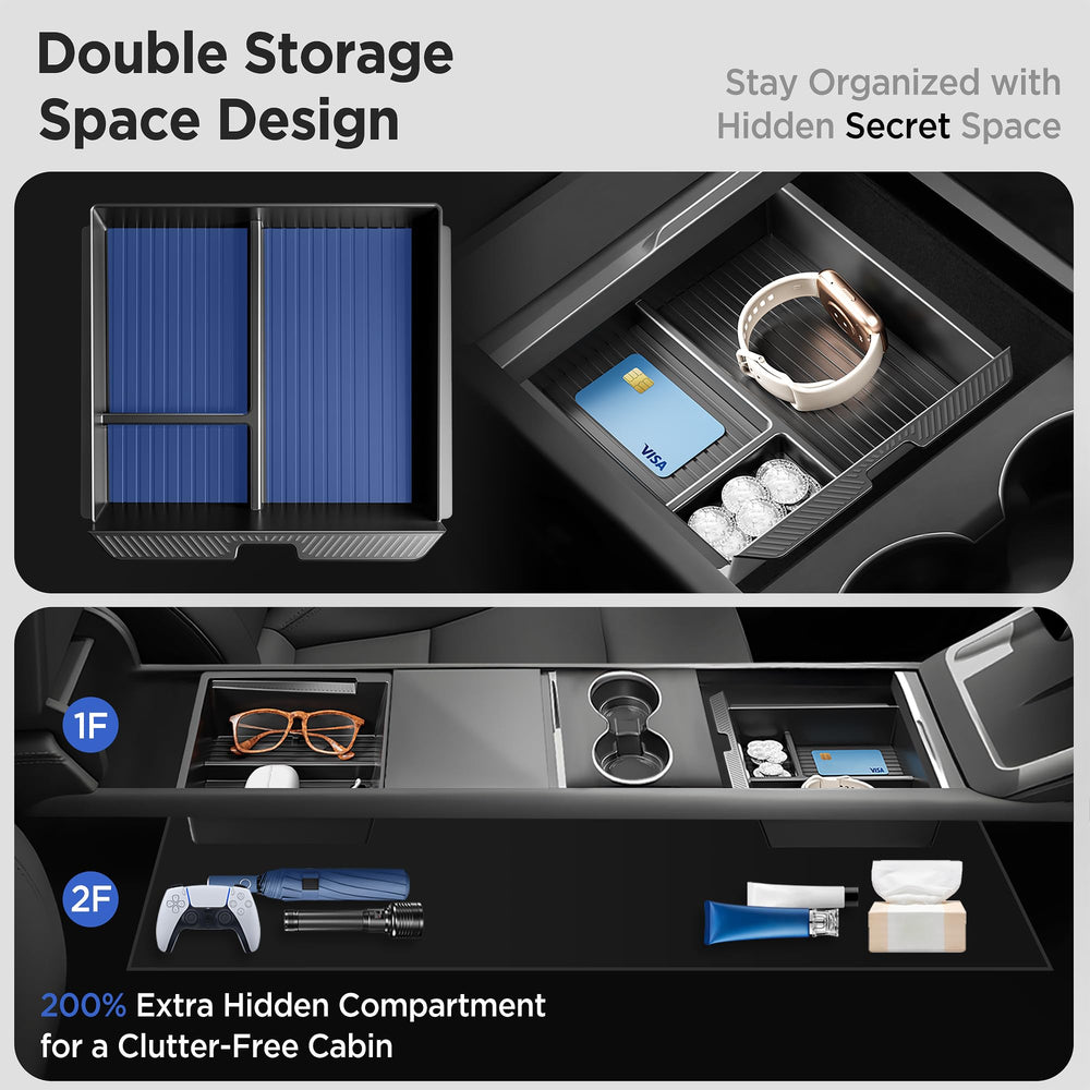 TSLDRV hidden storage box opened keeping valuables out of sight and tidy