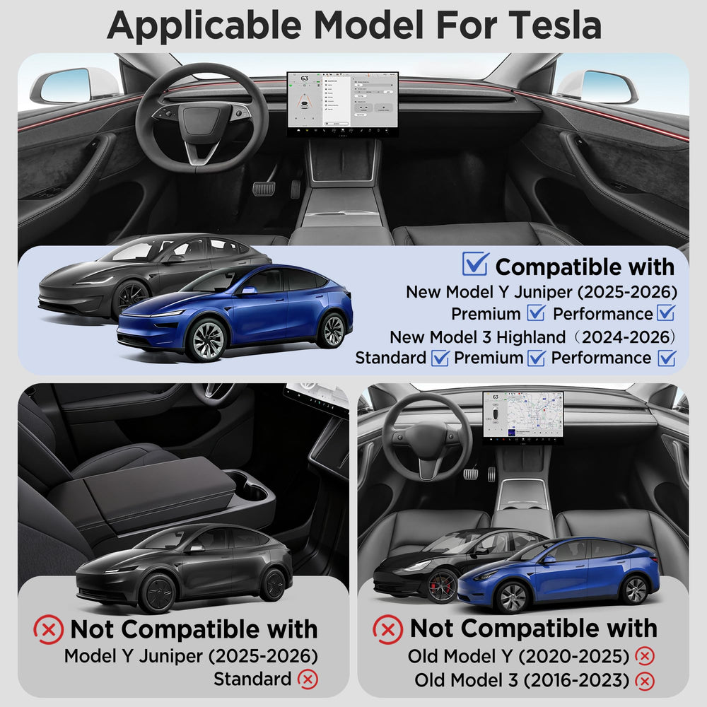 TSLDRV lifestyle shot inside Tesla showing tidy cabin and improved usability