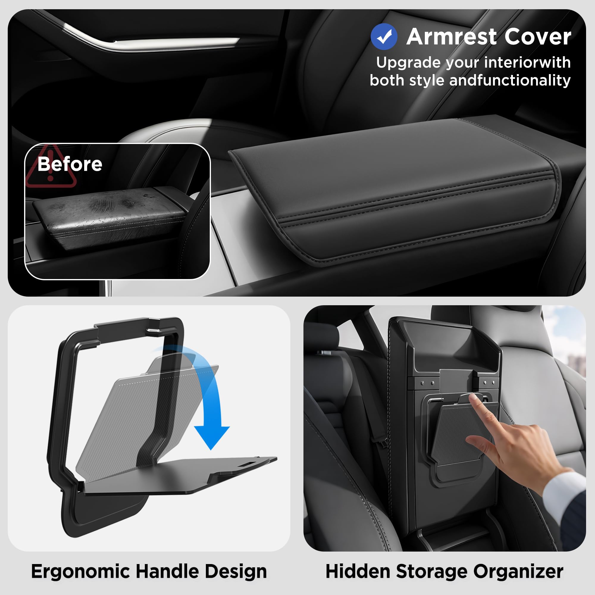 TSLDRV under-seat storage box positioned with secure Velcro for hidden storage
