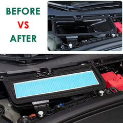 TSTESE kit components laid out with filter and cover showing easy replacement benefit