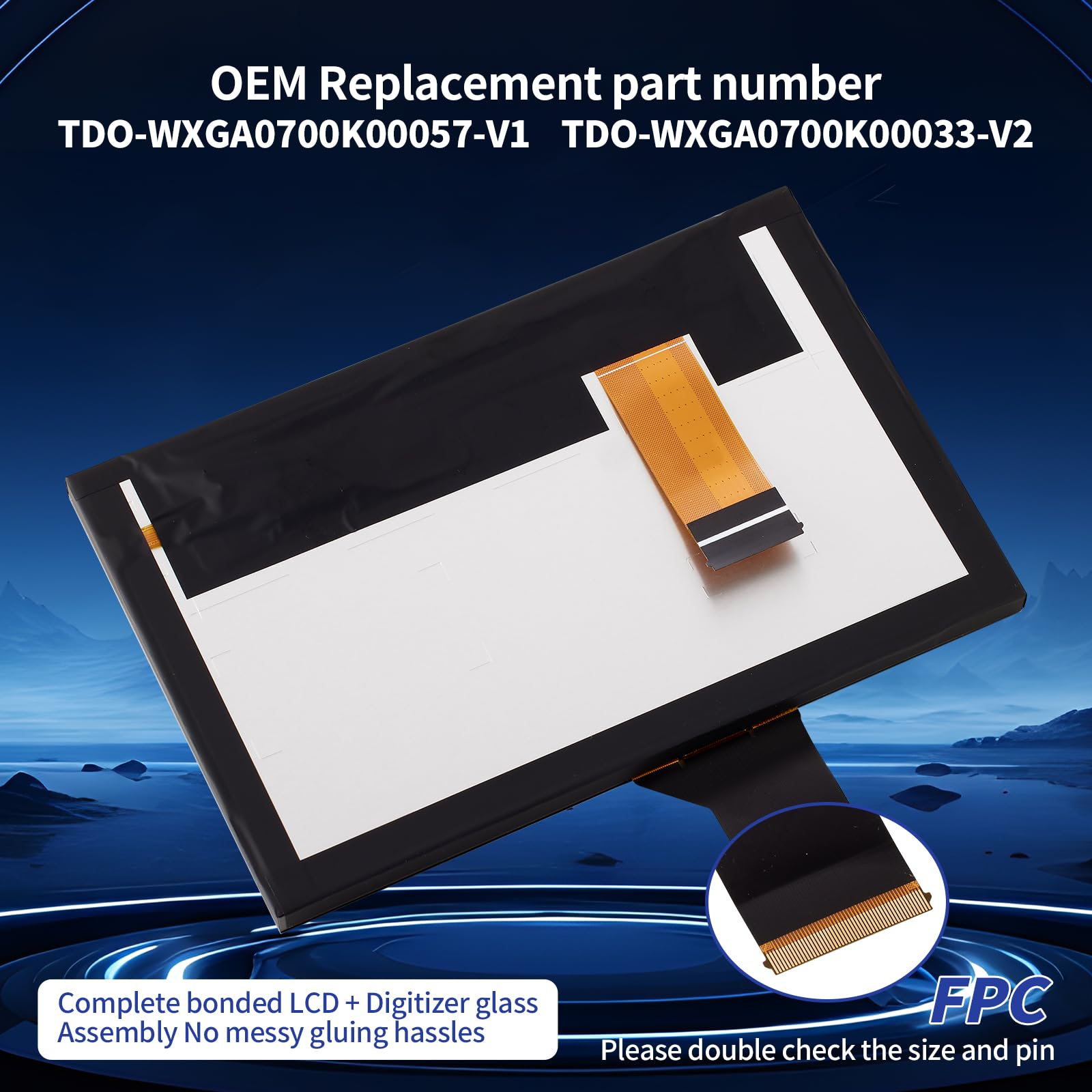 TsuperU LCD detail showing high resolution and improved visibility for safer use