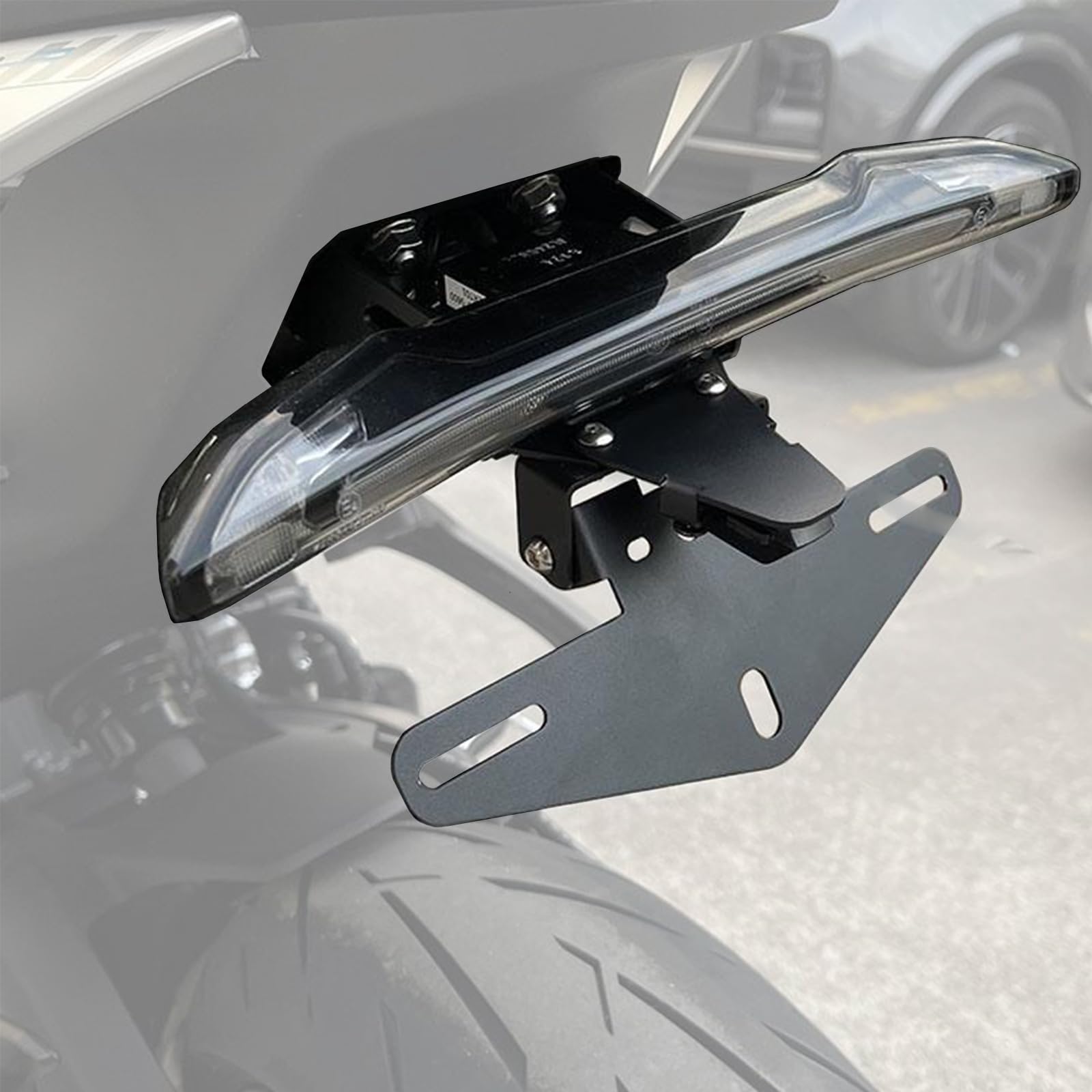 TT719 front view fitted on CFMOTO 675NK showing slimmer rear profile