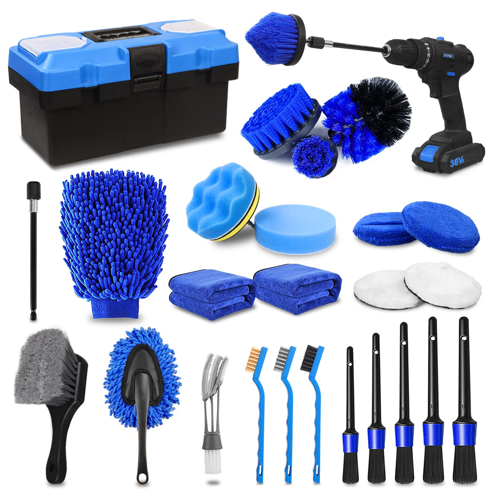 ttrcb front of kit open showing all tools and quick vehicle cleaning