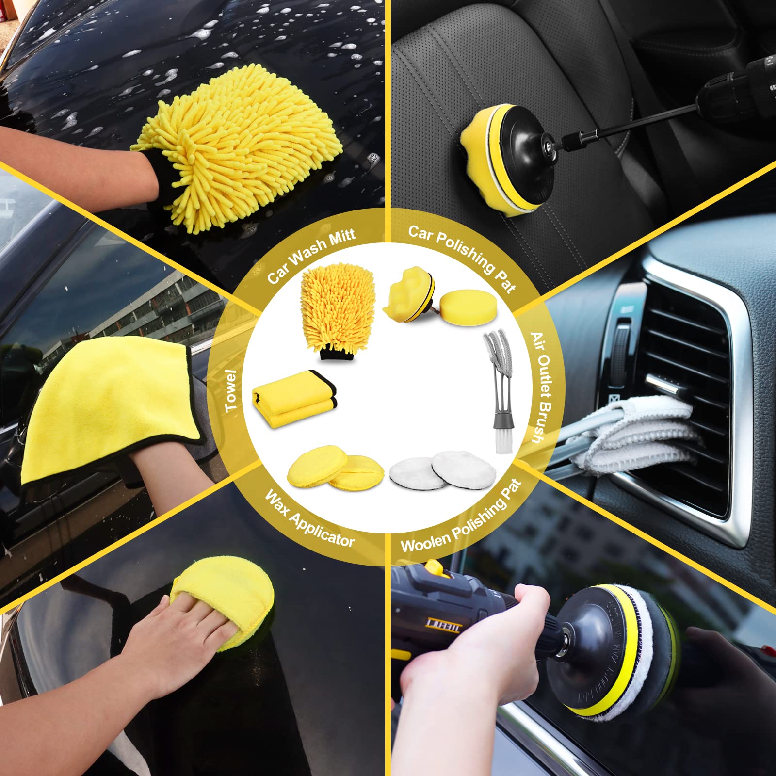 TTRCB kit in use cleaning a wheel showing efficient brake-dust removal benefit