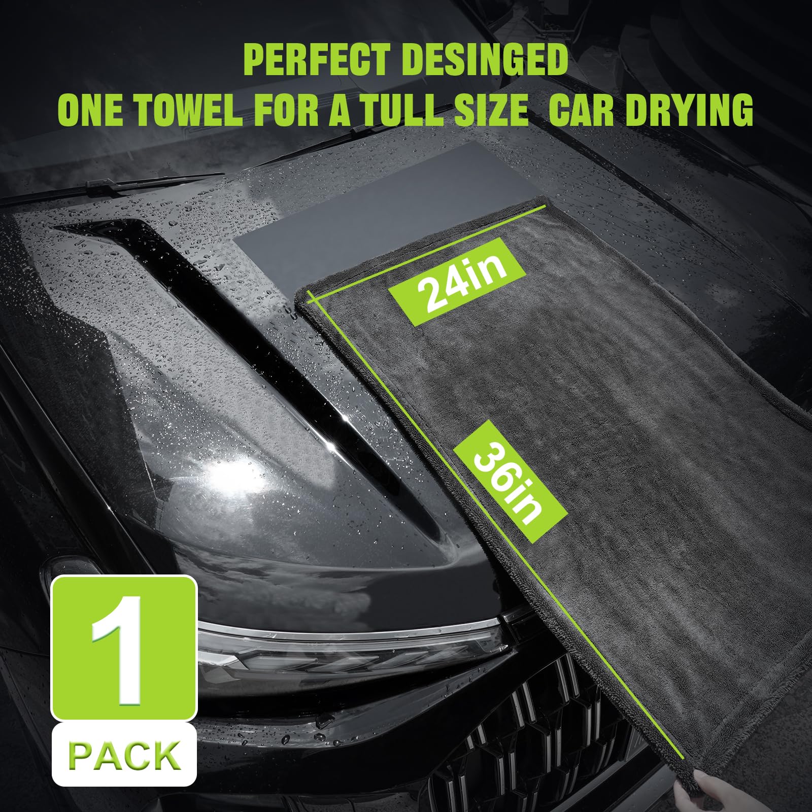 TTRCB 16x16 microfiber cloth folded for glass and trim polishing benefit