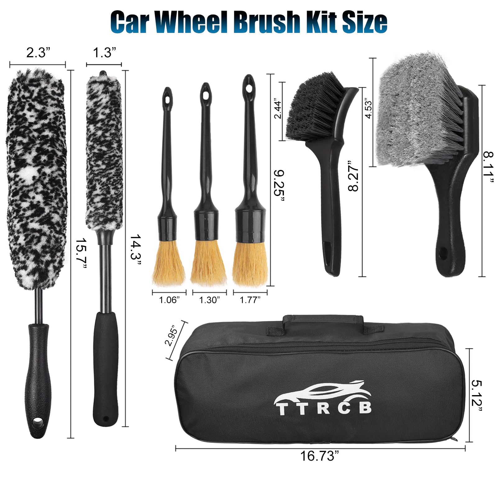 TTRCB storage bag holding brushes, keeps tools organized and portable