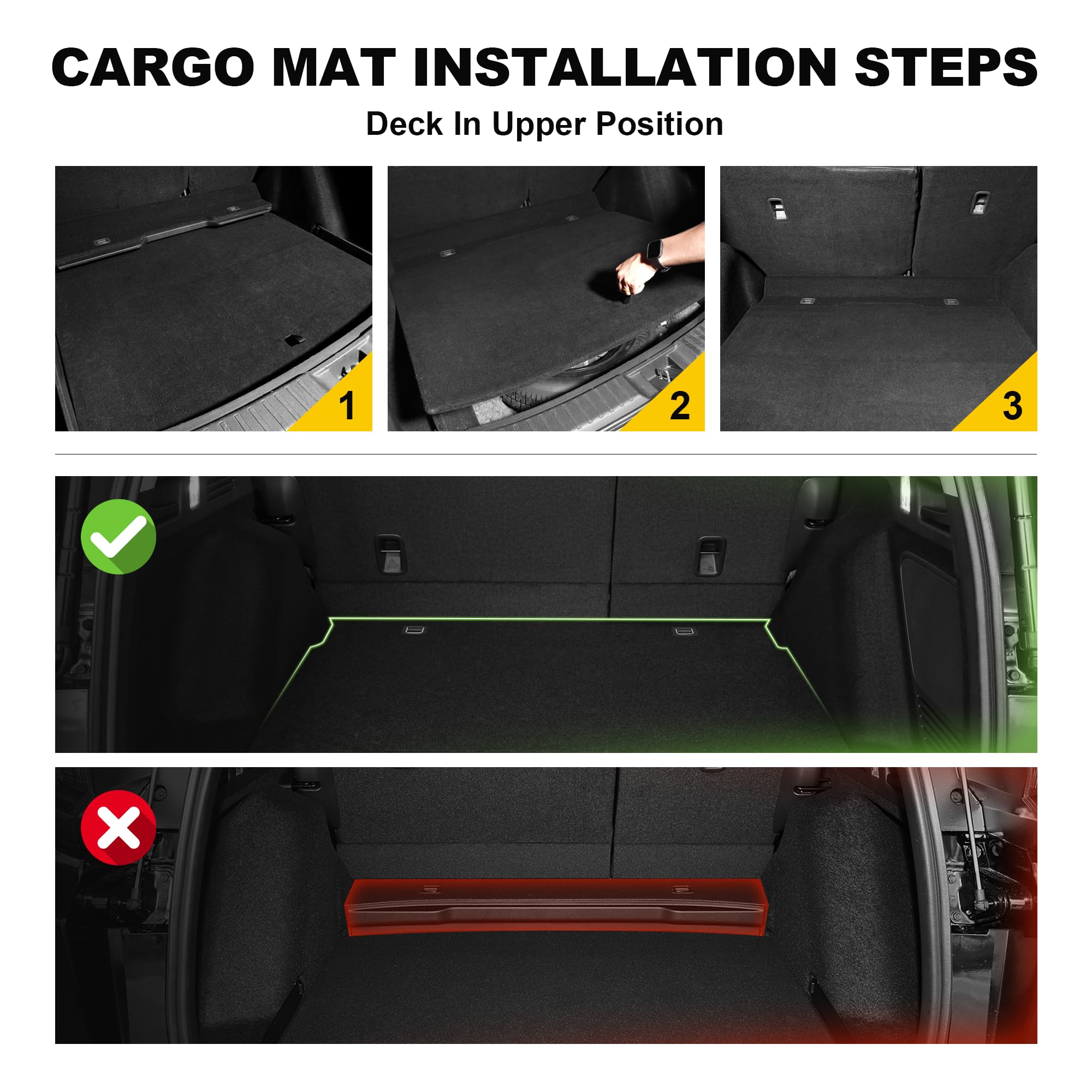 TTX LIGHTING driver-side mat close-up showing precise fit and safety