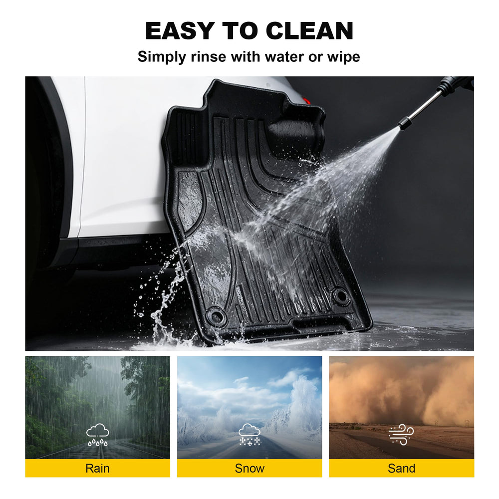 TTX LIGHTING mat with mud being rinsed off to demonstrate easy maintenance