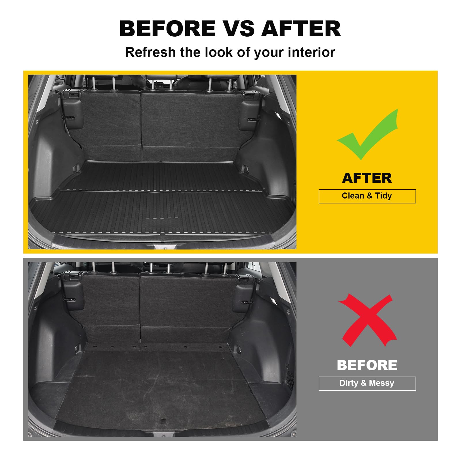 TTX LIGHTING mats installed in RAV4 for real-world outdoor protection