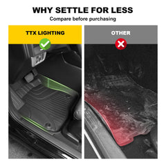 TTX LIGHTING rear mats covering backseat footwells for full protection