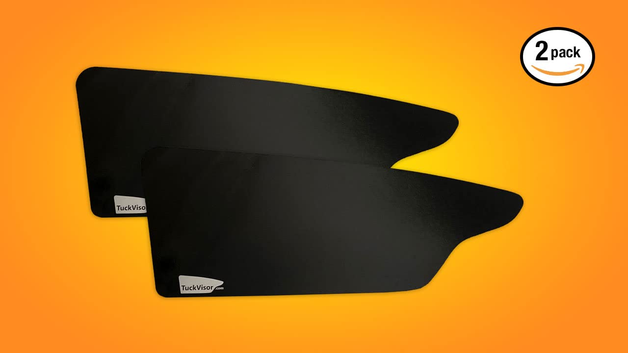 TuckVisor in a commuter car interior reducing eye strain and increasing comfort