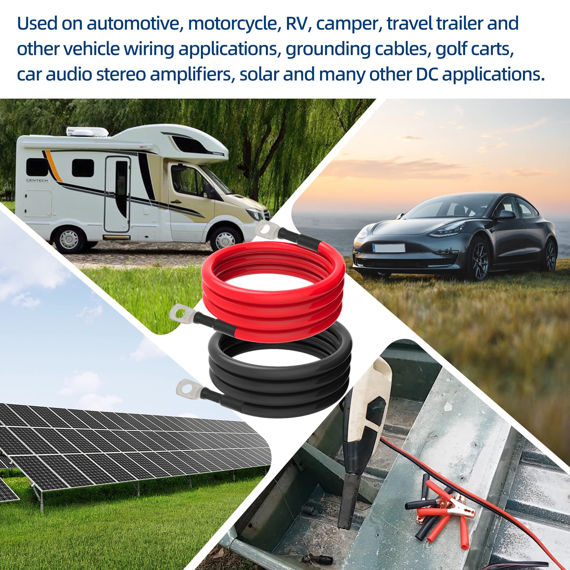 TUELETFU cable installed in car battery compartment offering secure connection