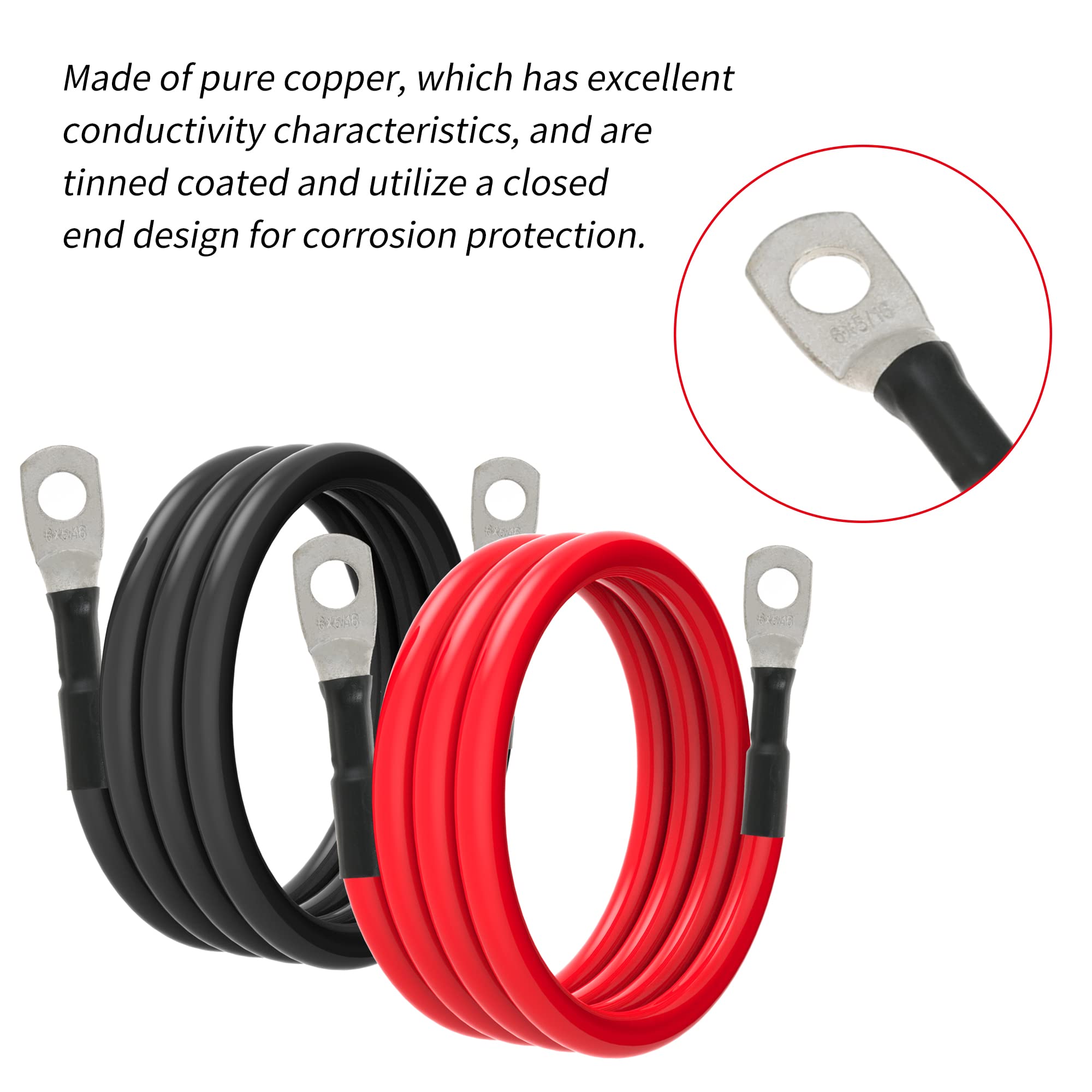 TUELETFU cable beside ruler showing 3FT length for correct sizing