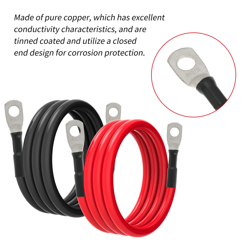 TUELETFU cable beside ruler showing 3FT length for correct sizing