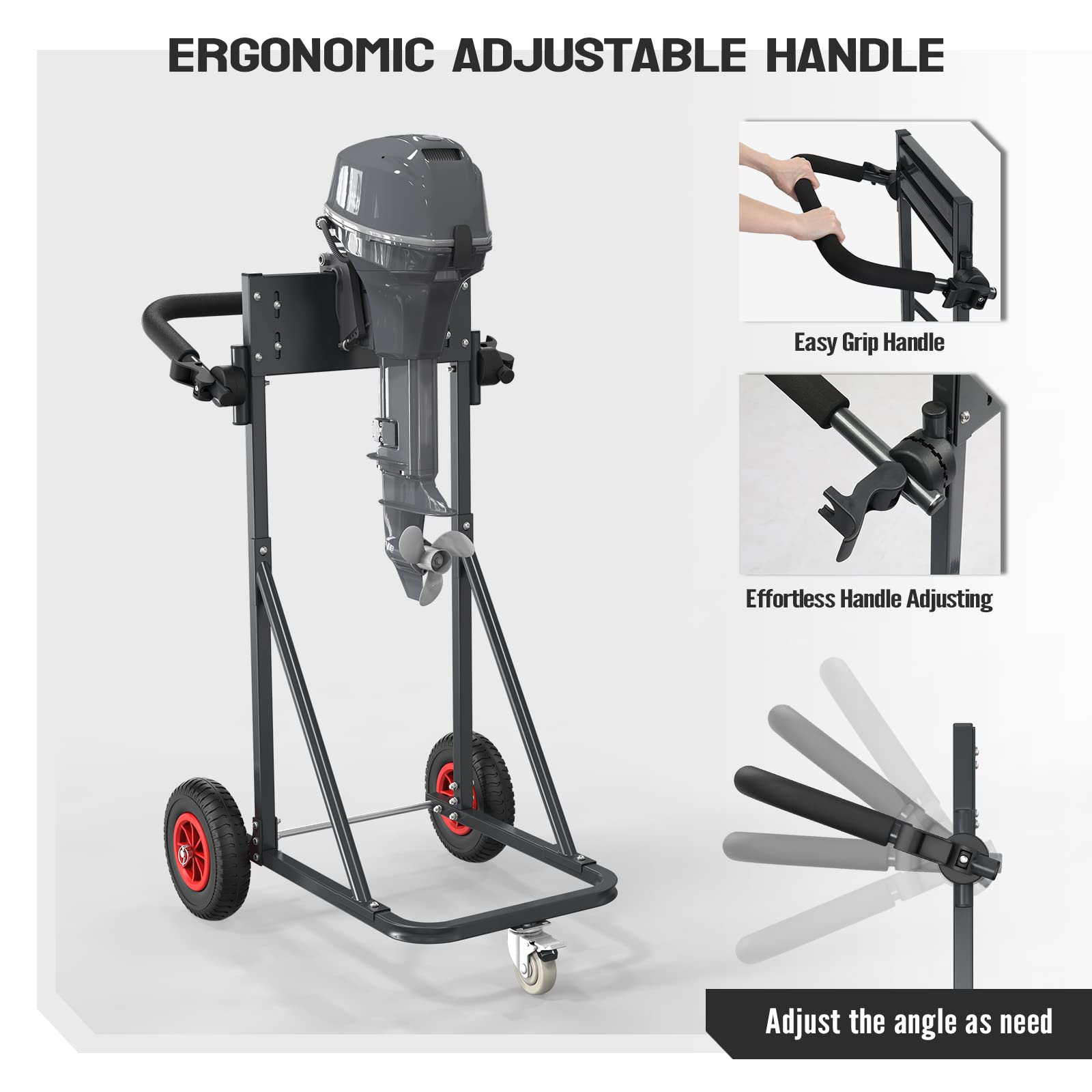 TUFFIOM ergonomic adjustable handle offering reduced wrist strain