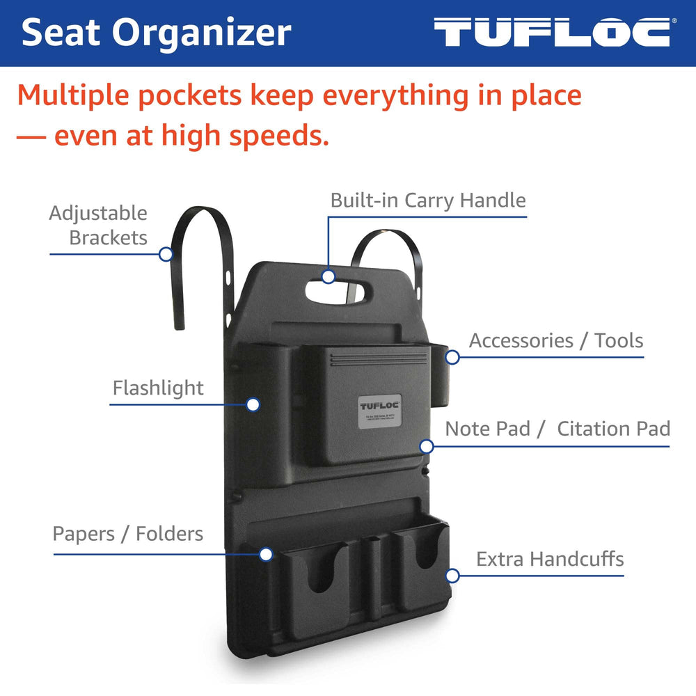 Tufloc organizer compartment detail highlighting separation and secure storage