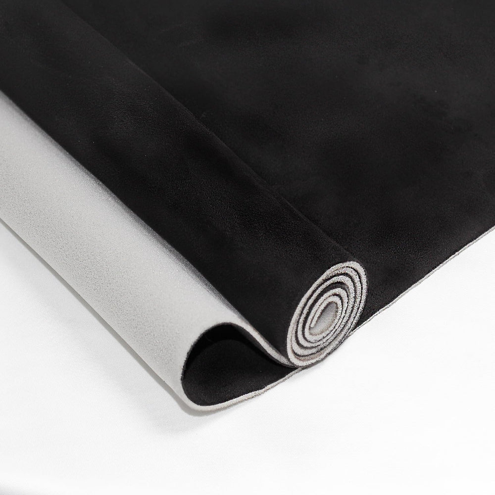 TuhooMall black suede headliner front view showing smooth finish and neat edges