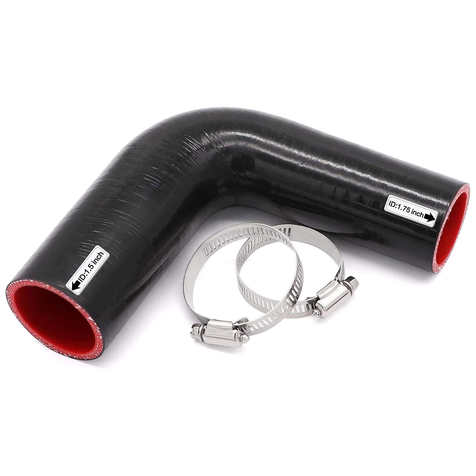 TuoLauthon front view of 90-degree reducer showing shape and secure fit benefit