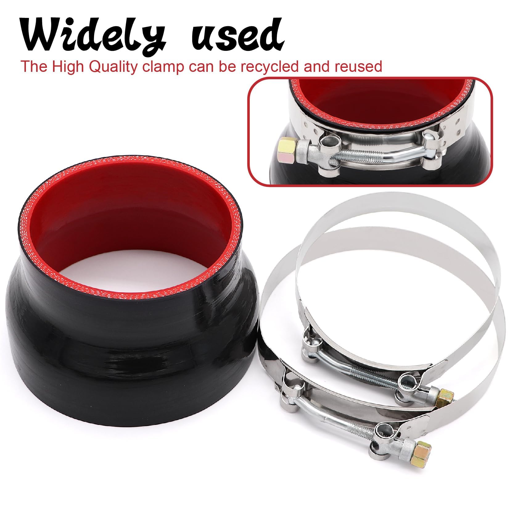 TuoLauthon reducer installed on engine hose demonstrating secure transition benefit