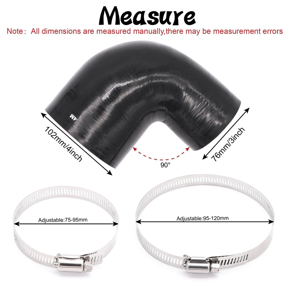 TuoLauthon side profile of elbow illustrating compact 90° bend for space saving