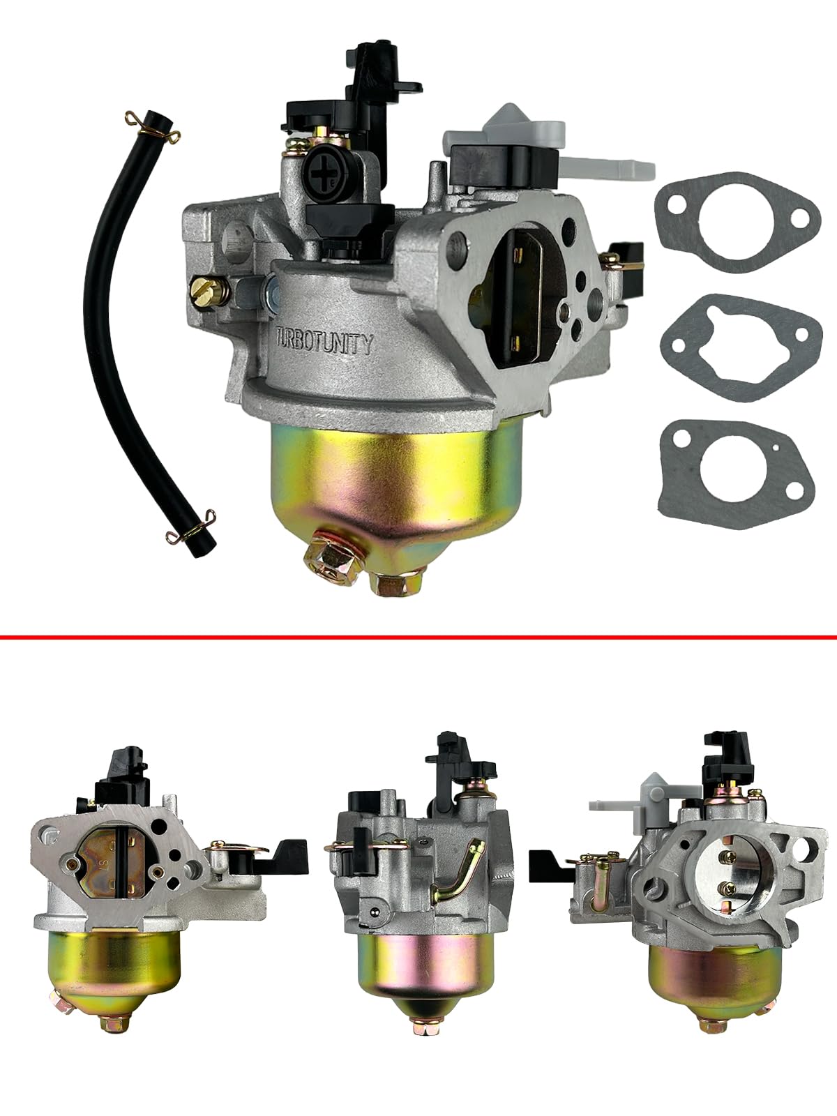TURBOTUNITY carburetor gasket and hardware kit included for straightforward replacement