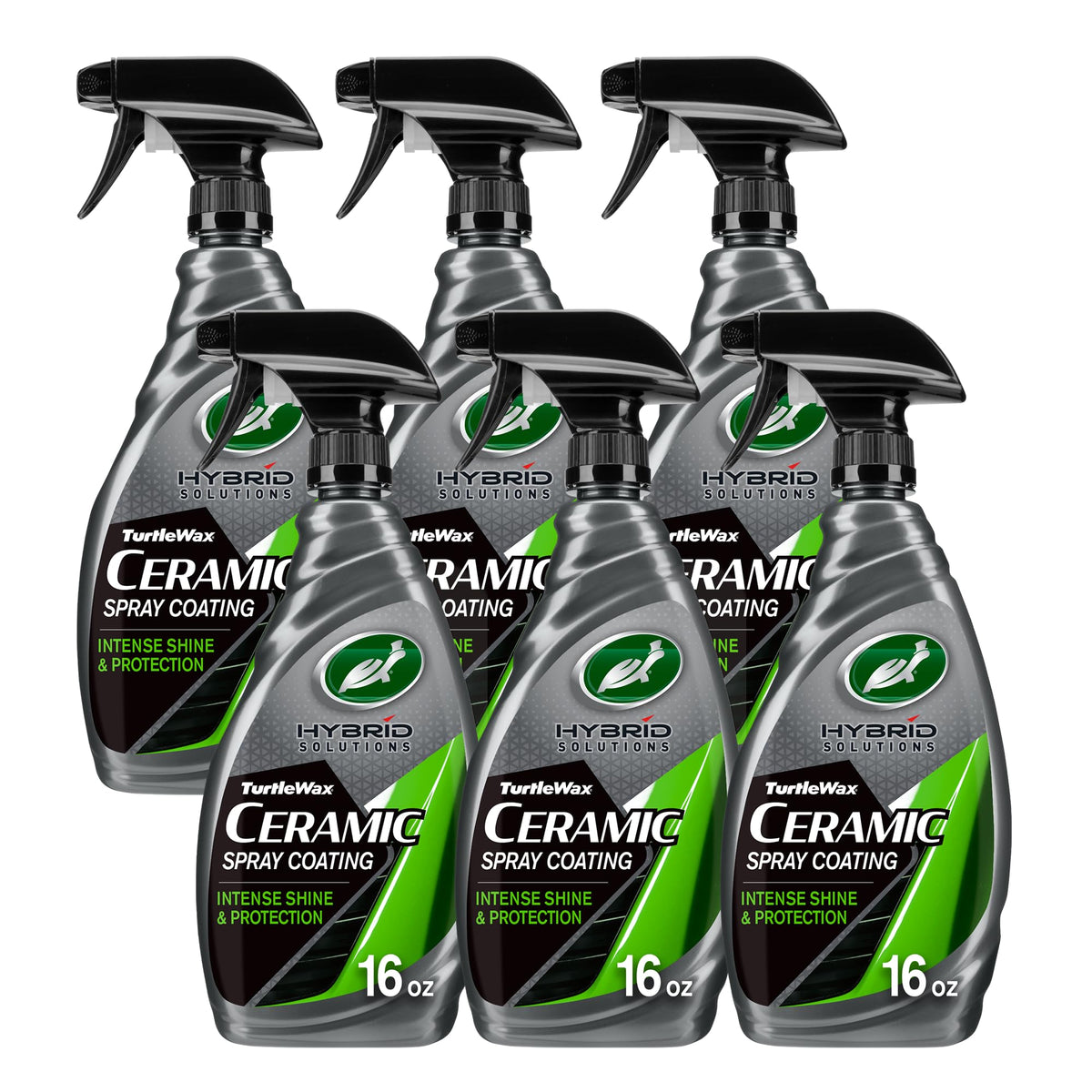 Turtle Wax bottle front view showing label and size for recognition and convenience