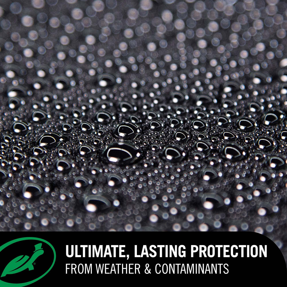 Turtle Wax label detail showing ceramic and graphene features and clarity benefit