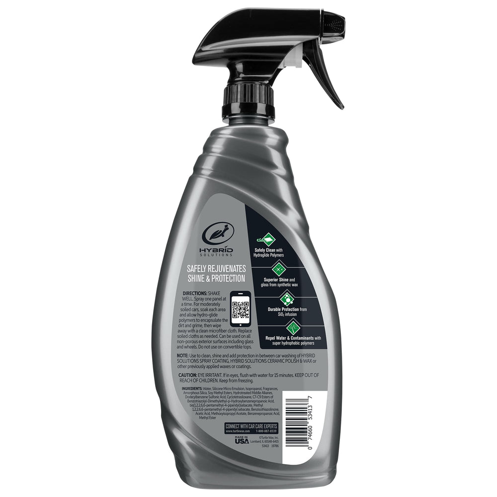 Turtle Wax used on car in driveway showing convenient at-home maintenance