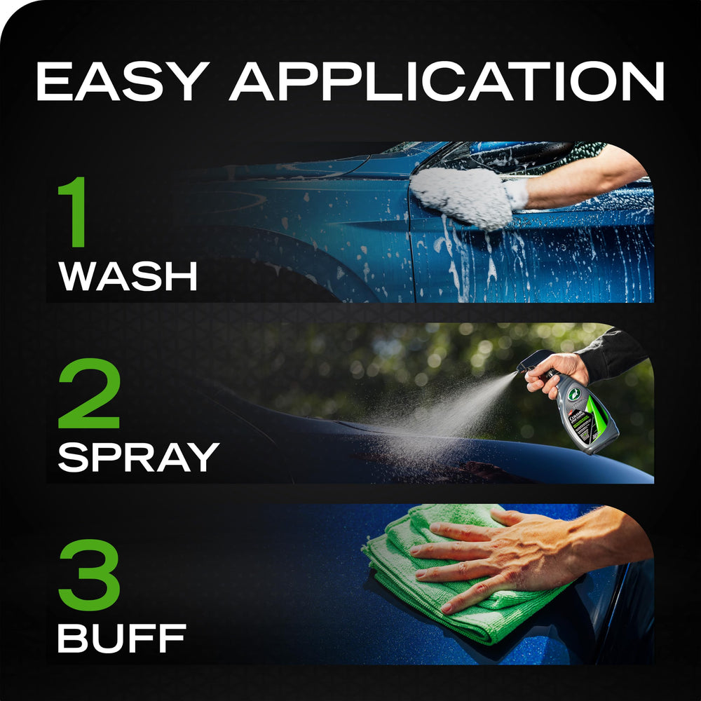 Turtle Wax on glass producing streak-free clarity for safer vision