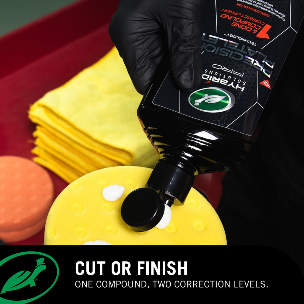 Turtle Wax hybrid solutions pro close-up of foam pad texture for precise cutting