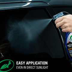 Turtle Wax ICE before and after finish comparison showing brand delivering deeper gloss and reflection