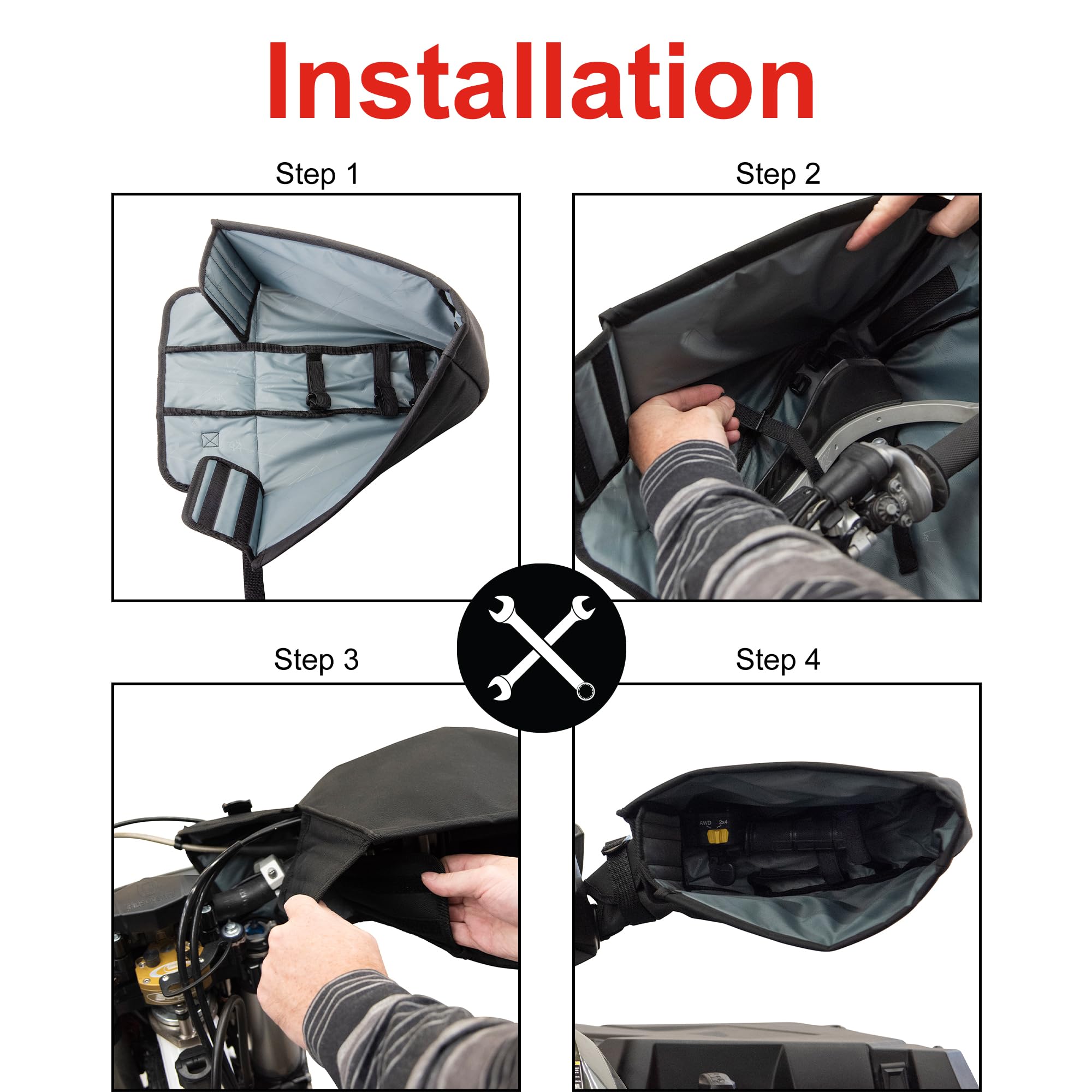 TUSK lever and throttle access demonstrating preserved control and safety benefit