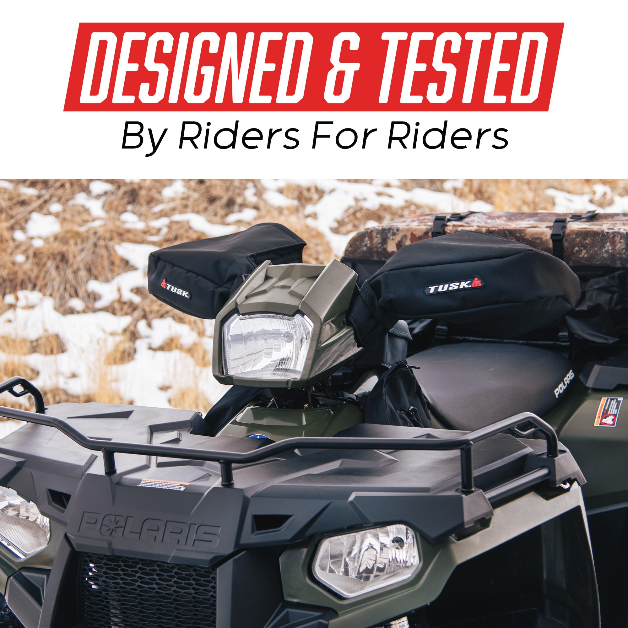 TUSK lifestyle rider shot on trail illustrating improved comfort and endurance benefit